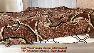 Close-up Masturbation in a Leopard T-shirt