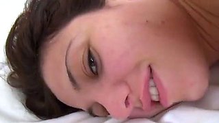 Cute Face Small Tits Teen Gets Rough Anal Threesome On