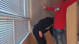 Rough Airport Security Officer Gets Hardcore Fucking and Blowjob from Big Cock