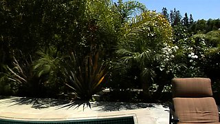 Man fucks outdoors busty brunette and hot redhead