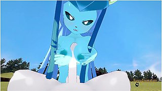 Pokemon Hentai Furry - Pov Glaceon Boobjob And Fucked By Cinderace