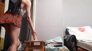 Stepmom and Stepdaughter Lesbian Sex - Dildo Fuck and Pussy Eating