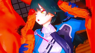 Arknights Endfield - Chen Gangbang Ntr Sex - 3D Hentai Animations