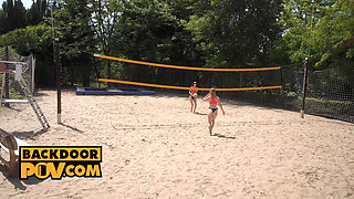 Volleyball Girls Anal Double Team with Jasmine Jayne and Lily Blossom