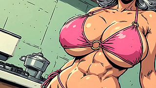 Bikini Old Babes 3D Ai Art