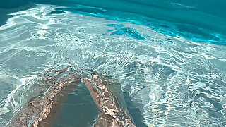 Solo Foot Play in Pool