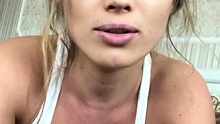 Big boobs milf masturbates with her dildo