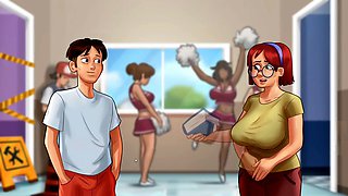 Female orgasm, big boobs, meatpipe