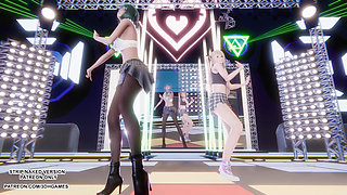 MMD Sunlight Marie Rose Tamaki Sexy Dance Doa Hentai Uncensored 4K 60FPS