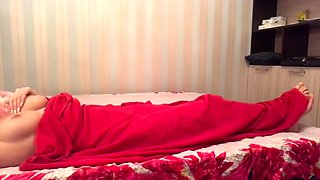 Horny In Bed Home Alone Clit Rubbing Real Amateur Homemade Under Blanket Innocent Classy Girl Video