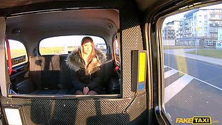 Blonde Hungarian Heat with Blue Angel in London Action