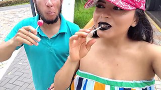 Park Encounter Leads to Passionate Home Date: Busty Latina Fucks Mature Stranger on a Chair