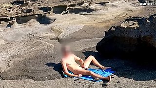 Beach Dick Flash For Two Girls: Fede's Spicy Beach Encounter With My Big Cock