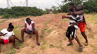 A Young 19 Year Olds Nigeria Girls and Boys Go to Fuck