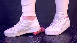 3 POV, CBT sneakers, cock crushing and trampling