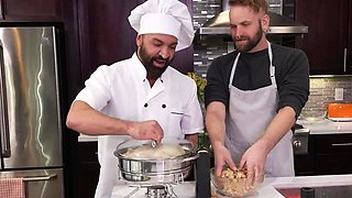 Fisting gay chef fists n fucks assistant