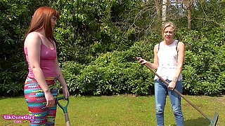 Naughty Garden Girls Stripped and Humiliated by Boss