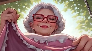 Waifu Mature Teacher POV - Sunflower Dress Bench Close-up Teasing & Fucking (1m Tease))