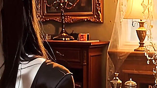 Japanese Emo MILF Sucks and Fucks a Huge Cock