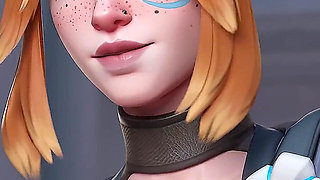Freja Overwatch - Bank Plan Gone Wrong BBC Deepthroat Creampie 3D