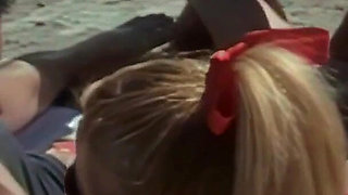 Beach Gangbang with My Boyfriend's Friends