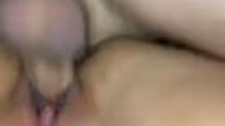 Asian gf takes white dick from behind