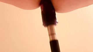First Time Anal with Sex Machine!