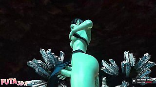Futa3DX featuring Lara Croft's cartoon porn