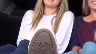 Foot Fetish Fun in the Car with My Amateur Slave