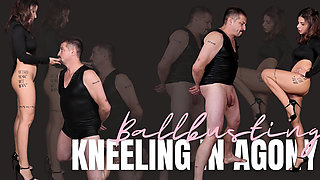 Kneeling in Agony - Ballbusting
