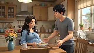 Stepson Seduces Pregnant Stepmom And Cums Deep In Her Big Ass
