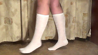 Super sale!!! Standing on toes in different socks