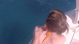 Gail Bates - Holiday Public Sex On Boat With Creampie -