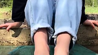 Hawt Blonde milf in foot Fetish tube scene