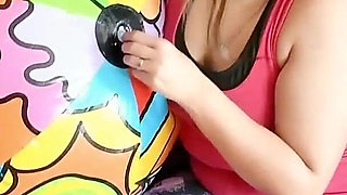 Ride and Deflate Beachball with Leggings - Bunny Looner