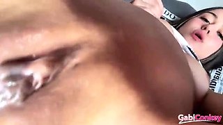 Gabi Conkey Anal Creampie - Naughty Petite Stepsister Loves Anal Sex