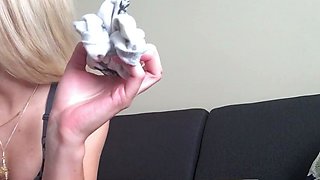 Close up foot fetish on cam