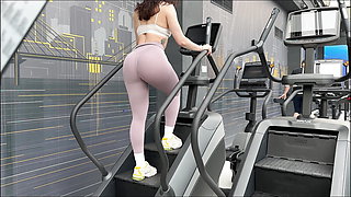 Gym , Pick Up And Rough Fuck That Bubble Ass On Leggins
