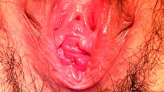 Close up pussy solo dildoing