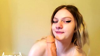 AMATEUR BIGTIT BLONDE TEEN MASTURBATES IN STALKINGS