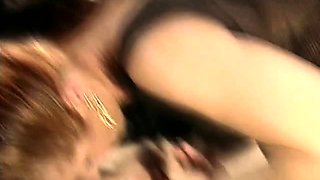 Blonde blowjob adoring skank facialized after hardcore fun