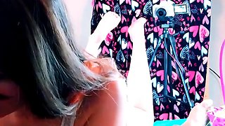 ShesNew Amateur brunette girlfriend POV blowjob handjob