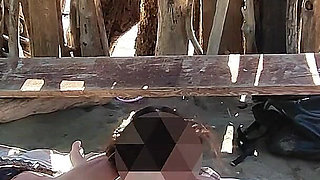 French MILF Handjob Amateur on Nude Beach Public in Greece to Stranger with Cumshot