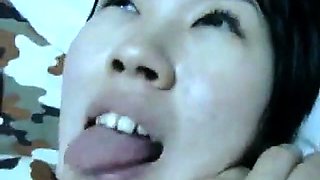 Horny Korean Amateur GF Masturbation BJ Fuck