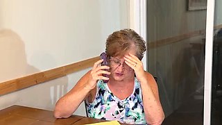 Horny GILF SassyVal Cheats with Young Repair Guy