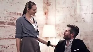 LOVELY secretary Bella Rolland FUCKING her Boss' big COCK