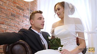 HUNT4K. For money, a mature guy gets the opportunity to fuck a pretty bride