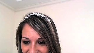 Amateur striptease and Solo masturbation