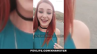 Teamskeet horny little ginger gets fucked hard and rough