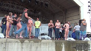 Abate Of Iowa 2015 Thursday Finalist Hot Chick Stripping Contest At The Freedom Rally - NebraskaCoeds